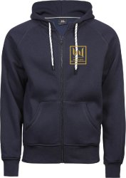 Hoodie med dragkedja Herr