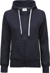 Hoodie med dragkedja Dam