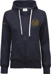 Hoodie med dragkedja Dam