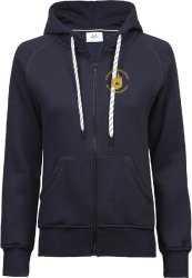 Hoodie med dragkedja Dam