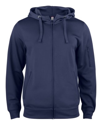 Zoom bild av Basic Active Hoodie med dragkedja herr