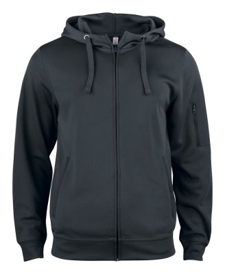 Zoom bild av Basic Active Hoodie med dragkedja herr