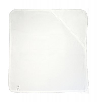 Zoom bild av Filt med huva,brodyr,ekologisk bomull,mysfilt,doppresent,filt,huva,barnfilt,brodyr