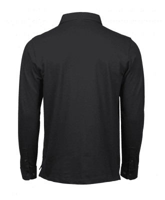Zoom bild av Fashion Long Sleeve Luxury Stretch Polo