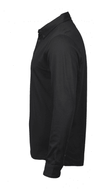 Zoom bild av Fashion Long Sleeve Luxury Stretch Polo