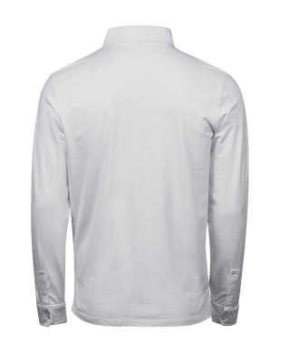 Zoom bild av Fashion Long Sleeve Luxury Stretch Polo