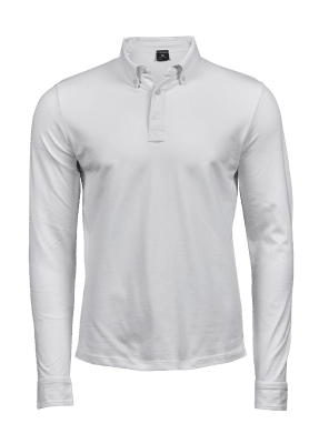Zoom bild av Fashion Long Sleeve Luxury Stretch Polo