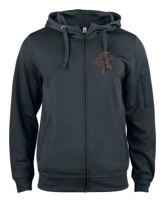Zoom bild av Basic Active Hoodie med dragkedja herr