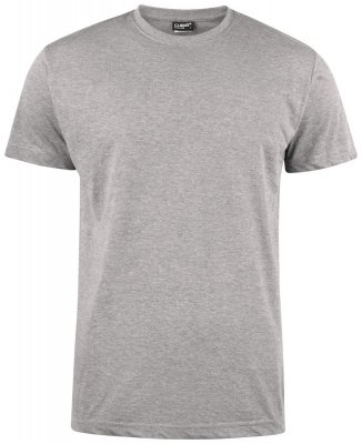 Zoom bild av Typsnitt, grå melerad, t- shirt, visa hänsyn, håll avstånd, t- shirt i tiden,
