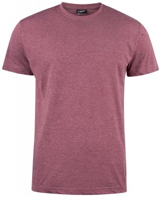 Zoom bild av Typsnitt, bordeux melange, t- shirt, visa hänsyn, håll avstånd, t- shirt i tiden,