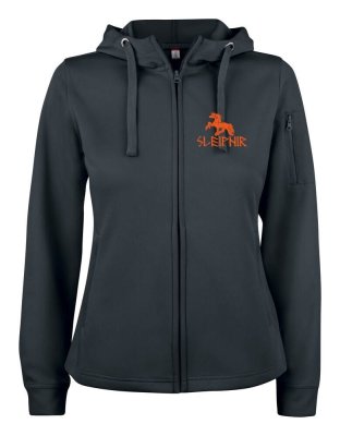 Zoom bild av Basic Active Hoody med dragkedja dam