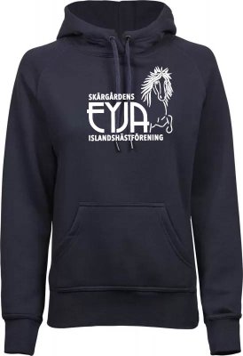 Zoom bild av Hoodie,hoodie med klubblogga,ridklubb,ridklubbar,Eyja Islandshästförening