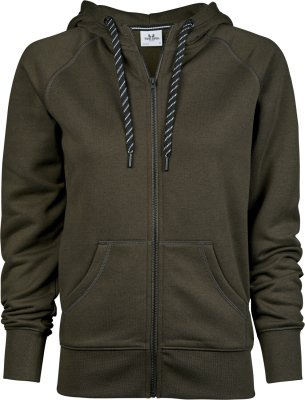 Zoom bild av Hoodie med dragkedja dam