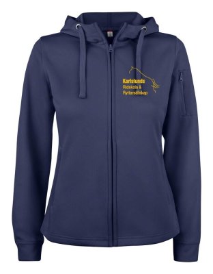 Zoom bild av Basic Active Hoody med dragkedja dam