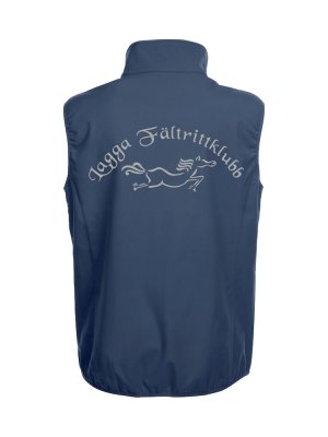 Zoom bild av Softshell Väst Herr med logga i reflex