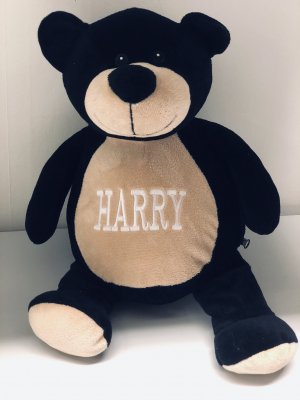 Zoom bild av Björn,mjukisdjur,gosedjur,mjukis djur med text,brodyr,dop,födelsedag,logga,maskott