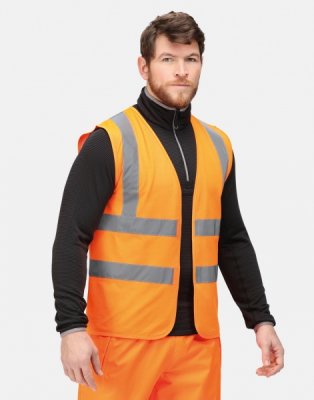 Zoom bild av Reflexväst,orange,varsel,varselkläder,reflex,arbetskläder