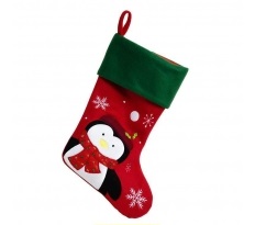 Julstrumpa Pingvin med namn 