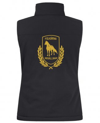 Zoom bild av Softshell väst,klubbväst,väst med logga,ridklubb,ridklubbar,vadderad,Folkärna Ridsällskap
