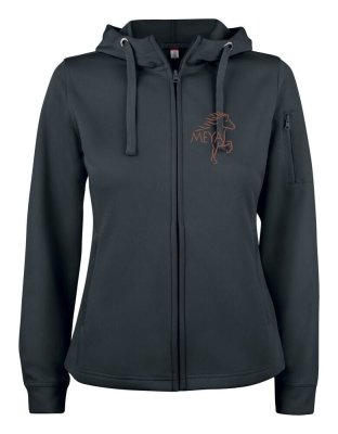 Zoom bild av Basic Active Hoody med dragkedja dam