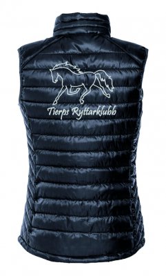 Zoom bild av Hudson väst, väst med klubblogga,ridklubb, ridklubbar,Tierps Ryttarklubb