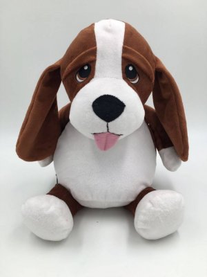 Zoom bild av Hund,Mjukisdjur,doppresent,mjukisdjur med namn,brodyr,personlig present,logga,julklapp,mjukisdjur med personligt brodyr,