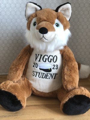 Zoom bild av Studentnalle med namn och årtal