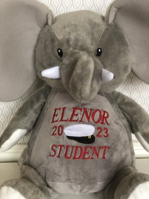 Zoom bild av Studentnalle med namn och årtal