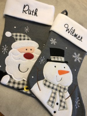 Zoom bild av Julstrumpa Tomte med namn