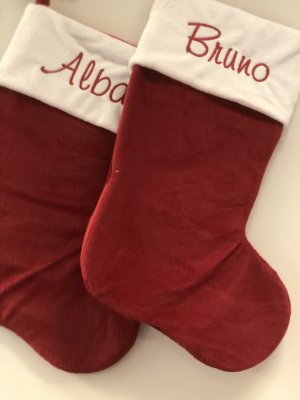 Zoom bild av Julstrumpa,personlig julstrumpa,julstrumpa med brodyr,juldekoration,Julstrumpor