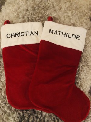 Zoom bild av Julstrumpa,personlig julstrumpa,julstrumpa med brodyr,juldekoration,Julstrumpor