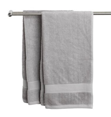 Zoom bild av Frotte, Frotté, brodyr, handdukar, gäst, bad, ljusgrå, gray, grå