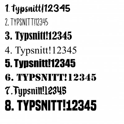 Zoom bild av Dekal, Gatuadress och nr