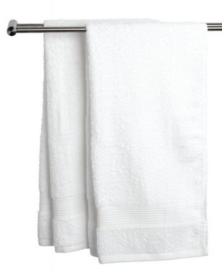 Zoom bild av Frotte, Frotté, brodyr, handdukar, gäst, bad, vit, White